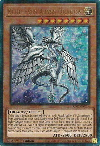 Blue-Eyes Abyss Dragon (Prismatic Ultimate Rare) [RA01-EN016-PUR]