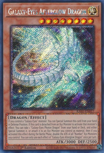 Galaxy-Eyes Afterglow Dragon (Platinum Secret Rare) [RA01-EN017-PlSR]