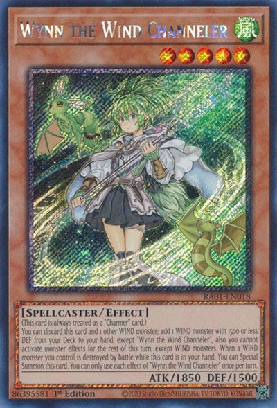 Wynn the Wind Channeler (Platinum Secret Rare) [RA01-EN018-PlSR]