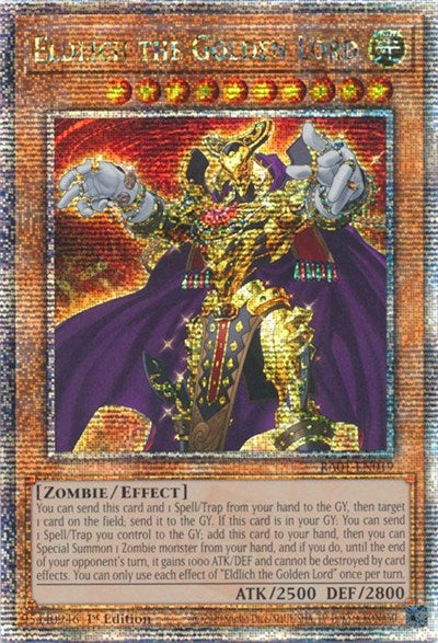 Eldlich the Golden Lord (Quarter Century Secret Rare) [RA01-EN019-QCSR]