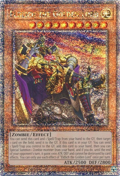 Eldlich the Golden Lord (Quarter Century Secret Rare) (Alternate Art) [RA01-EN019-QCSR-ALT]