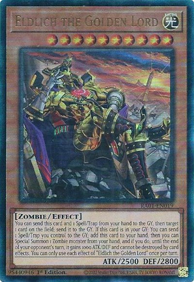 Eldlich the Golden Lord (Prismatic Ultimate Rare) (Alternate Art) [RA01-EN019-PUR-ALT]