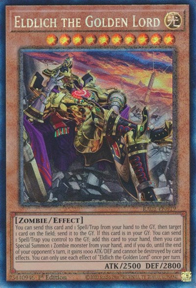 Eldlich the Golden Lord (Prismatic Collector's Rare) (Alternate Art) [RA01-EN019-PCR-ALT]