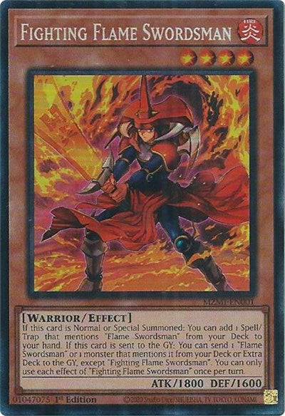 Fighting Flame Swordsman (Collector's Rare) [MZMI-EN001-CR]