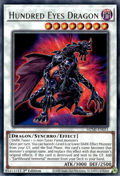 Hundred Eyes Dragon (Rare) [MZMI-EN051-R]