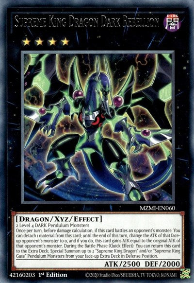 Supreme King Dragon Dark Rebellion (Rare) [MZMI-EN060-R]