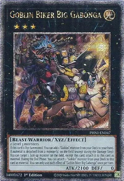 Goblin Biker Big Gabonga (Quarter Century Secret Rare) [PHNI-EN047-QCSR]