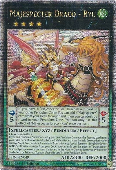 Majespecter Draco - Ryu (Quarter Century Secret Rare) [PHNI-EN049-QCSR]