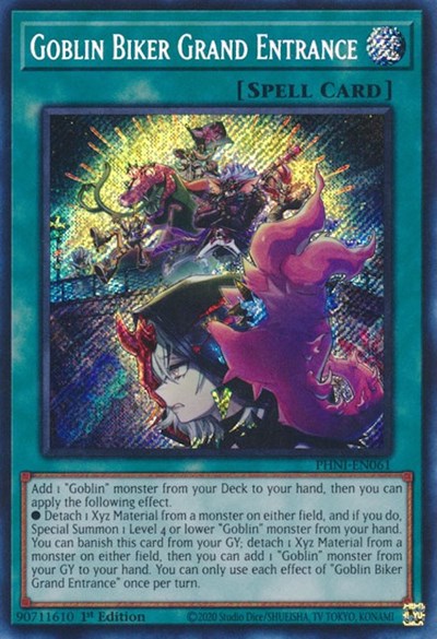 Goblin Biker Grand Entrance (Secret Rare) [PHNI-EN061-SeR]