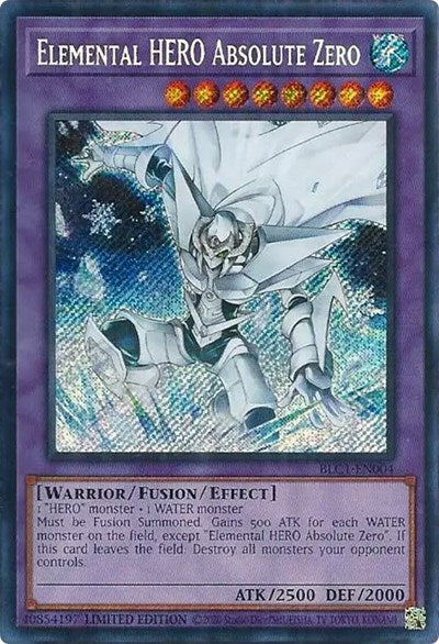 Elemental HERO Absolute Zero (Secret Rare) [BLC1-EN004-SeR]