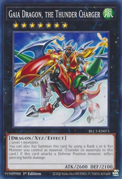 Gaia Dragon, the Thunder Charger (Common) [BLC1-EN071-C]