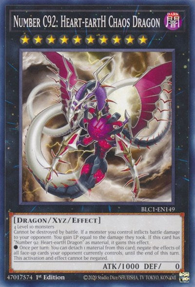 Number C92: Heart-eartH Chaos Dragon (Common) [BLC1-EN149-C]