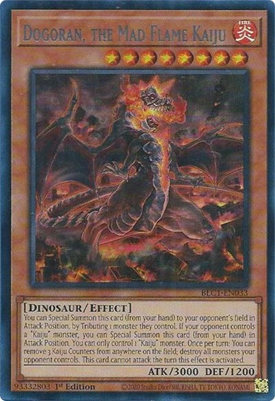 Dogoran, the Mad Flame Kaiju (Ultra Rare) (Silver) [BLC1-EN033-UR-S]