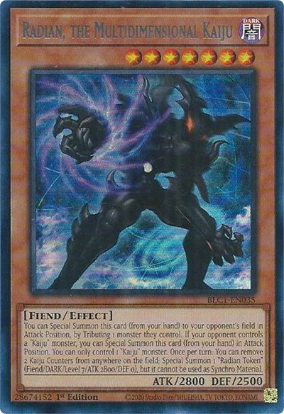 Radian, the Multidimensional Kaiju (Ultra Rare) (Silver) [BLC1-EN035-UR-S]