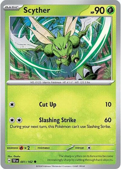 Scyther - 001/162 (Common) [TEF-001-C]