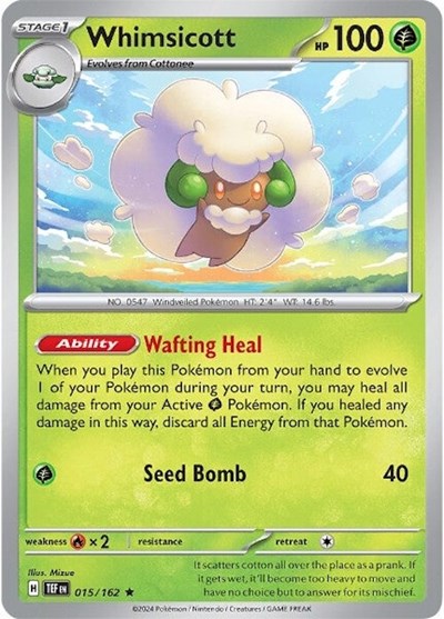 Whimsicott - 015/162 (Rare) [TEF-015-R]