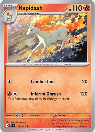 Rapidash - 027/162 (Uncommon) [TEF-027-U]