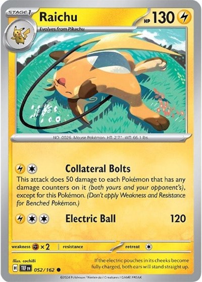 Raichu - 052/162 (Common) [TEF-052-C]