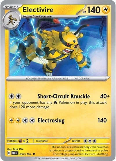 Electivire - 054/162 (Uncommon) [TEF-054-U]