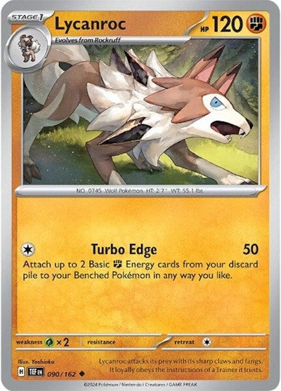 Lycanroc - 090/162 (Uncommon) [TEF-090-U]