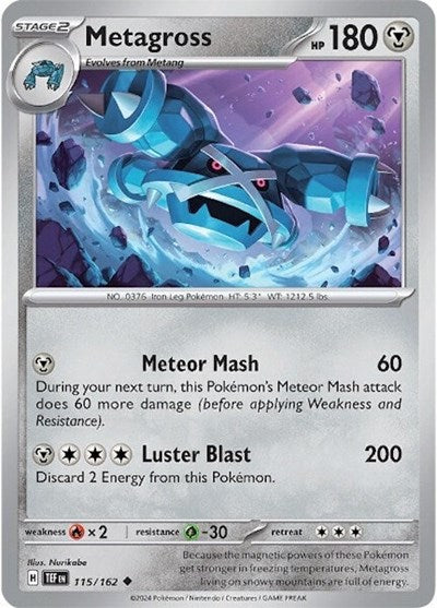 Metagross - 115/162 (Uncommon) [TEF-115-U]