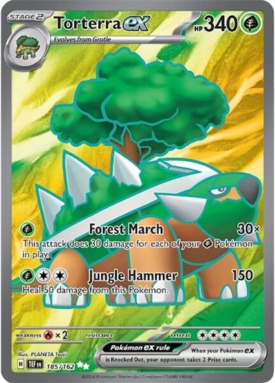 Torterra ex - 185/162 (Ultra Rare) [TEF-185-UR]