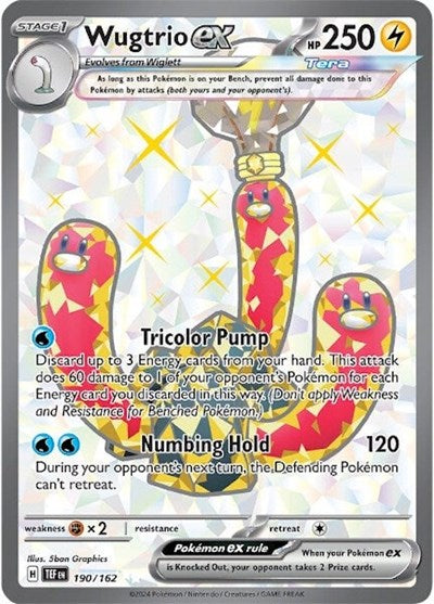 Wugtrio ex - 190/162 (Ultra Rare) [TEF-190-UR]