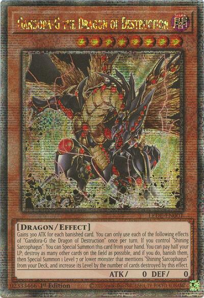 Gandora-G the Dragon of Destruction (Quarter Century Secret Rare) [LEDE-EN001-QCSR]