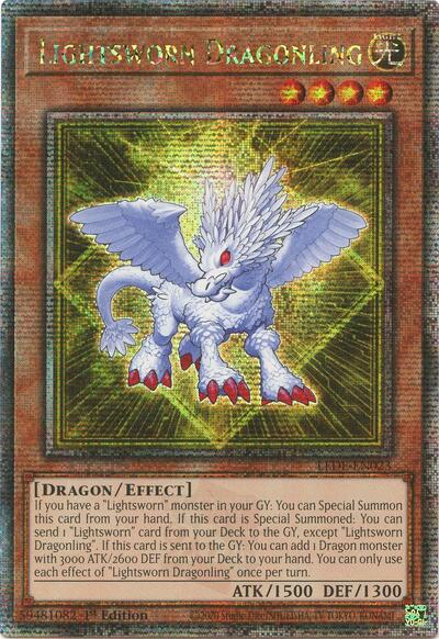 Lightsworn Dragonling (Quarter Century Secret Rare) [LEDE-EN023-QCSR]