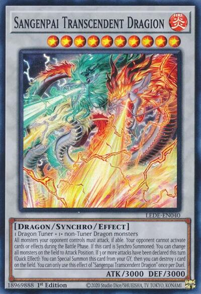 Sangenpai Transcendent Dragion (Super Rare) [LEDE-EN040-SuR]