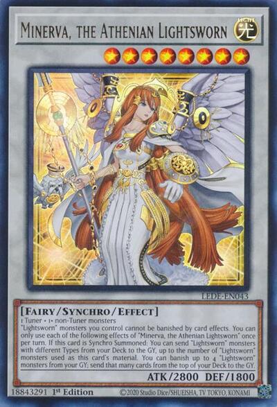 Minerva, the Athenian Lightsworn (Ultra Rare) [LEDE-EN043-UR]