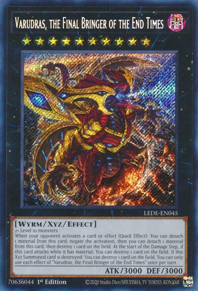 Varudras, the Final Bringer of the End Times (Secret Rare) [LEDE-EN045-SeR]