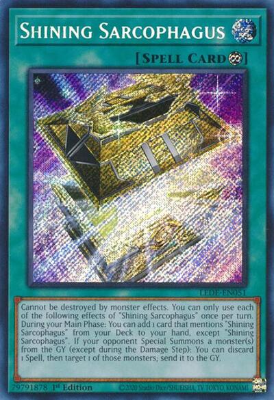 Shining Sarcophagus (Secret Rare) [LEDE-EN051-SeR]