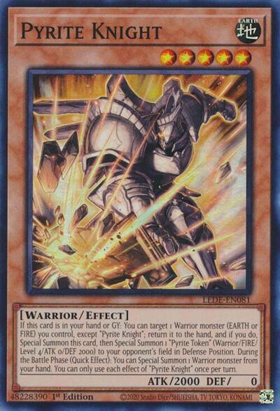 Pyrite Knight (Super Rare) [LEDE-EN081-SuR]