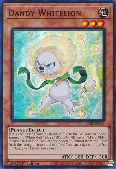 Dandy Whitelion (Super Rare) [LEDE-EN097-SuR]