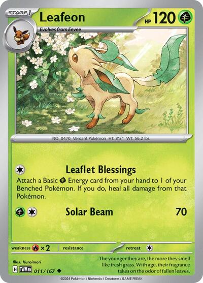 Leafeon - 011/167 (Uncommon) [TWM-011-U]