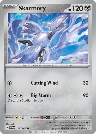 Skarmory - 119/167 (Common) [TWM-119-C]