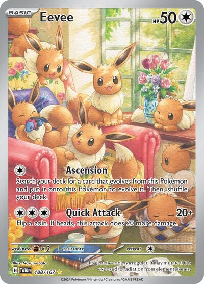 Eevee - 188/167 (Illustration Rare) [TWM-188-IR]