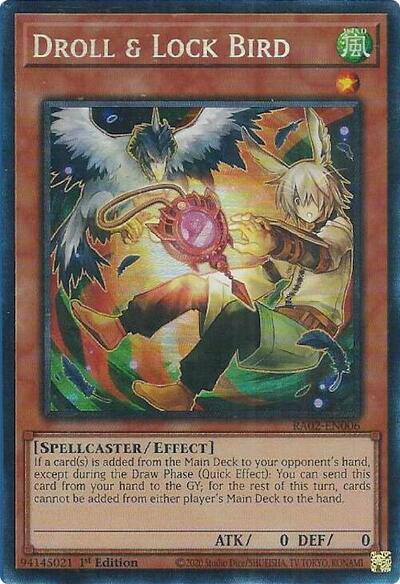 Droll & Lock Bird (Prismatic Collector's Rare) (Alternate Art) [RA02-EN006-PCR]