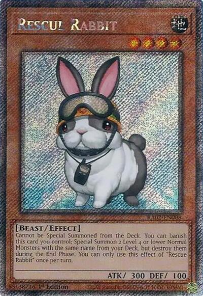 Rescue Rabbit (Platinum Secret Rare) [RA02-EN008-PlSR]