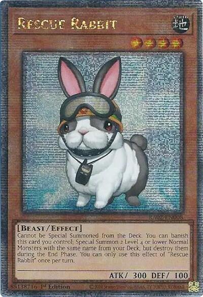 Rescue Rabbit (Quarter Century Secret Rare) [RA02-EN008-QCSR]