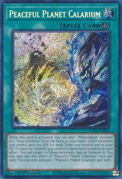 Peaceful Planet Calarium (Secret Rare) [RA02-EN074-SeR]