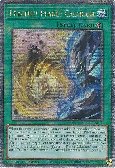 Peaceful Planet Calarium (Quarter Century Secret Rare) [RA02-EN074-QCSR]