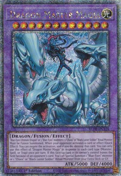 Dragon Master Magia (Quarter Century Secret Rare) [BLTR-EN118-QCSR]