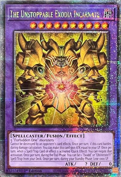 The Unstoppable Exodia Incarnate (Quarter Century Secret Rare) [INFO-EN033-QCSR]