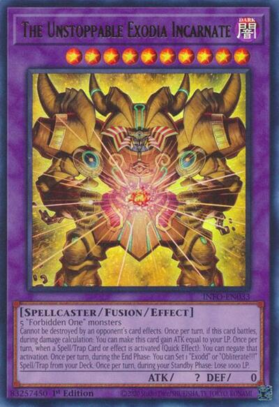 The Unstoppable Exodia Incarnate (Ultra Rare) [INFO-EN033-UR]