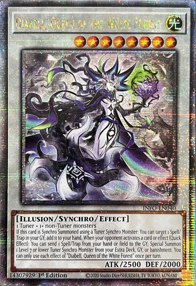 Diabell, Queen of the White Forest (Quarter Century Secret Rare) [INFO-EN040-QCSR]