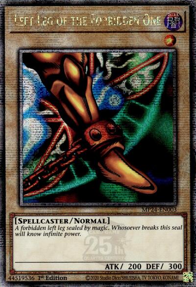 Left Leg of the Forbidden One (Quarter Century Secret Rare) [MP24-EN003-QCSR]