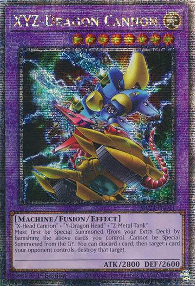 XYZ-Dragon Cannon (Quarter Century Secret Rare) (Alternate Art) [MP24-EN011-QCSR-ALT]