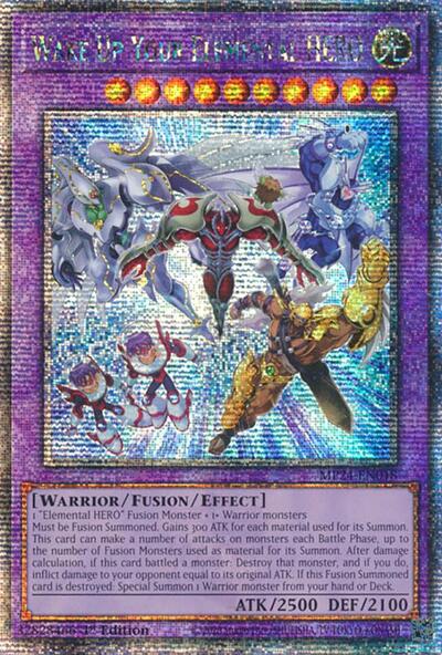 Wake Up Your Elemental HERO (Quarter Century Secret Rare) [MP24-EN018-QCSR]